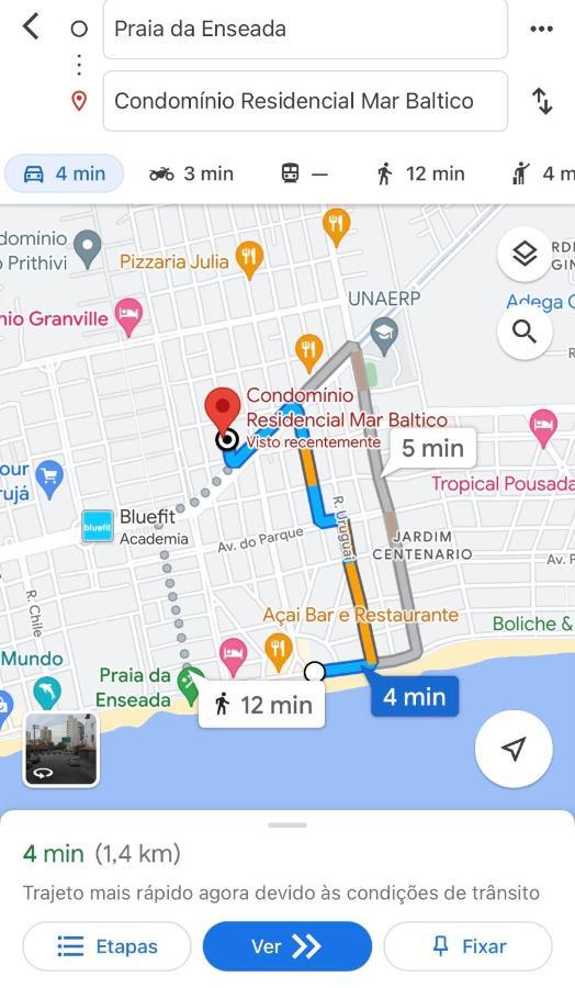 Apartamento com Varanda e Suíte Enseada Guarujá Esterno foto