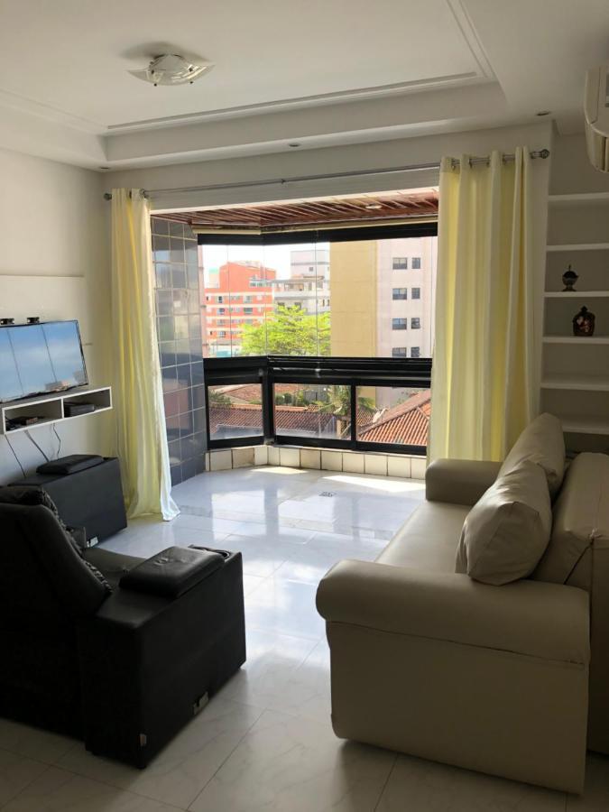 Apartamento com Varanda e Suíte Enseada Guarujá Esterno foto