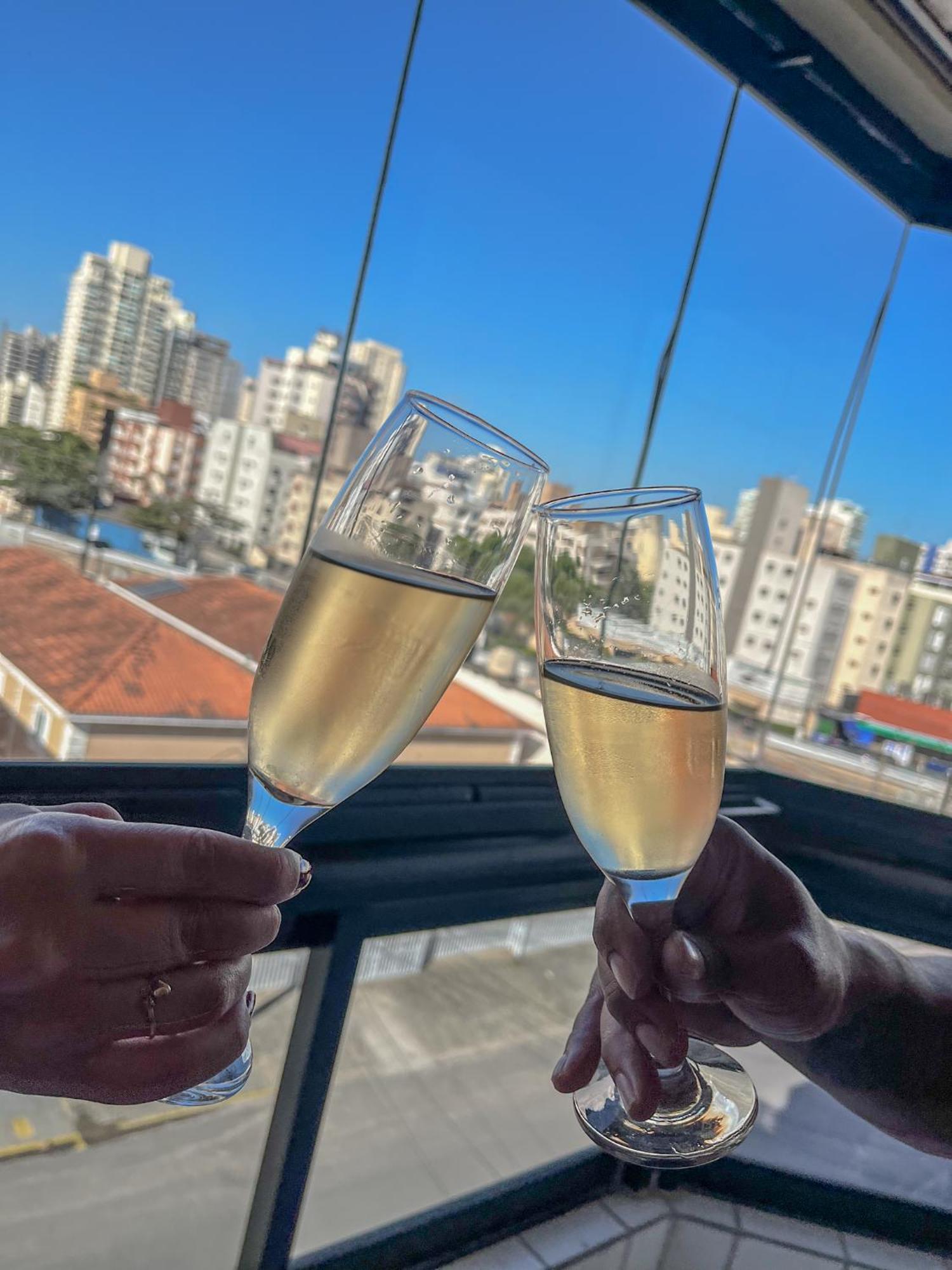 Apartamento com Varanda e Suíte Enseada Guarujá Esterno foto